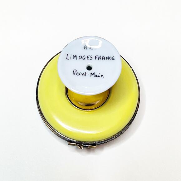 Limoges Box Tea Cup Table Hand Painted Porcelain Trinket - Picture 3 of 4